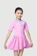 Arena Girls' 1pc Short Sleeved Swimsuit