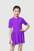 Arena Girls' 1pc Short Sleeved Swimsuit