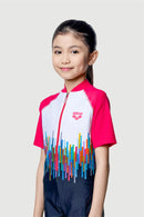Arena Junior 1 PC Short Sleeve Half Swimming Suit