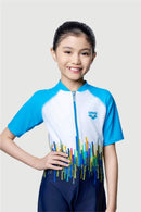 Arena Junior 1 PC Short Sleeve Half Swimming Suit