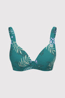 Sunseeker Ladies' Elevated Animal Plus Cup Underwire Bikini Top