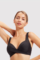 Sunseeker Ladies' Core Solid Plus Cup Underwire Bikini Top