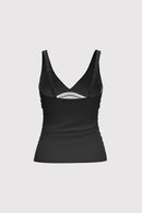 Sunseeker Ladies' Core Solid Plus Cup Tankini Top