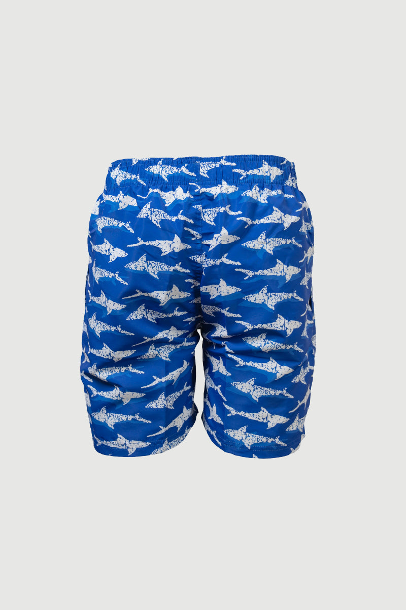 Arena Adult's Shark Print Beach Shorts - 17"