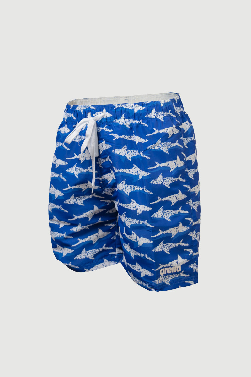 Arena Adult's Shark Print Beach Shorts - 17"