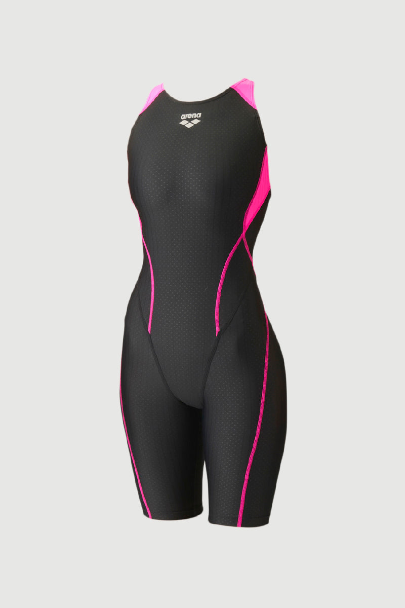 Arena Girls' Racing 1pc Half Spat Swimsuit for Competitions