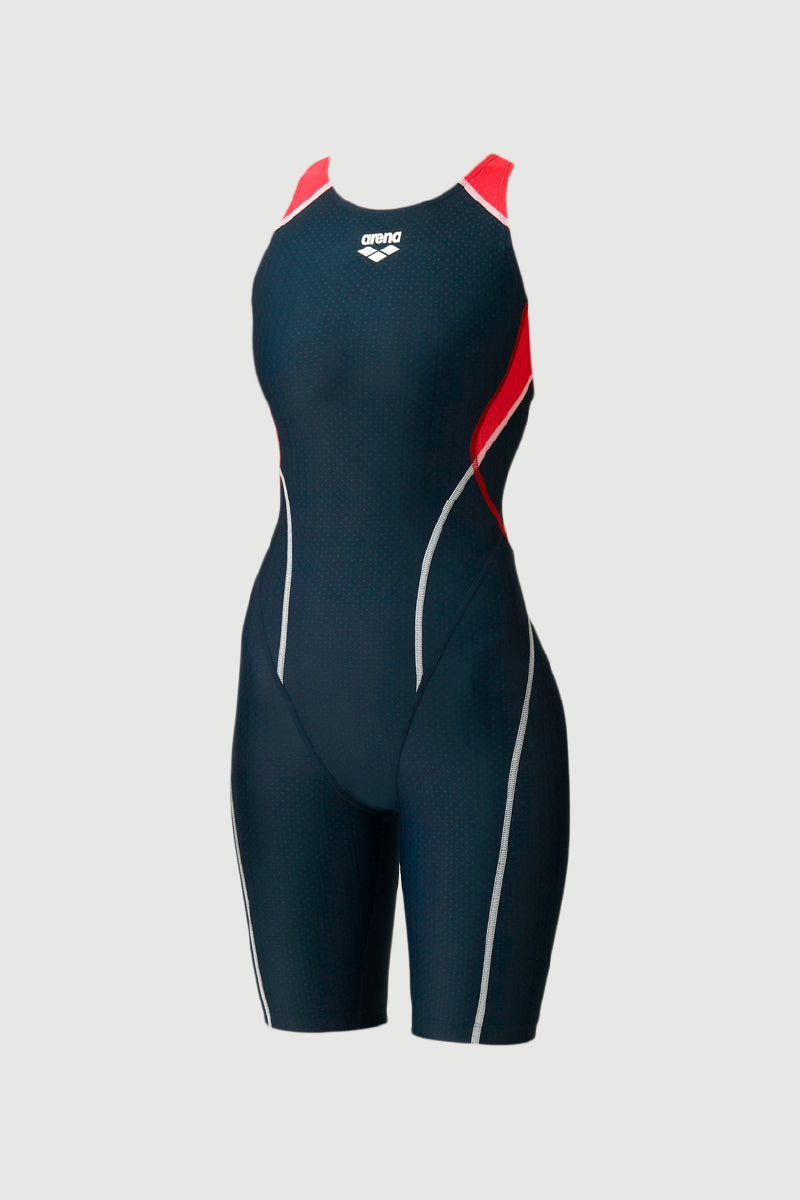 Arena Girls' Racing 1pc Half Spat Swimsuit for Competitions