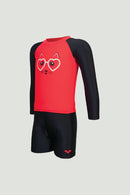 Arena Girls' 2pcs Long Sleeved Swimming Set