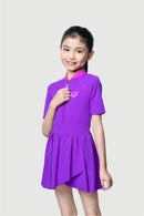 Arena Girls' 1pc Short Sleeved Swimsuit