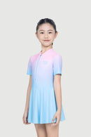 Arena Girls' 1pc Ombre Skirt Swimsuit