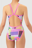 Arena Fusion Colors Girls' TOUGHSUIT Series Training Swimsuit