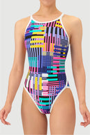 Arena Fusion Colors Girls' TOUGHSUIT Series Training Swimsuit