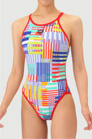Arena Fusion Colors Girls' TOUGHSUIT Series Training Swimsuit