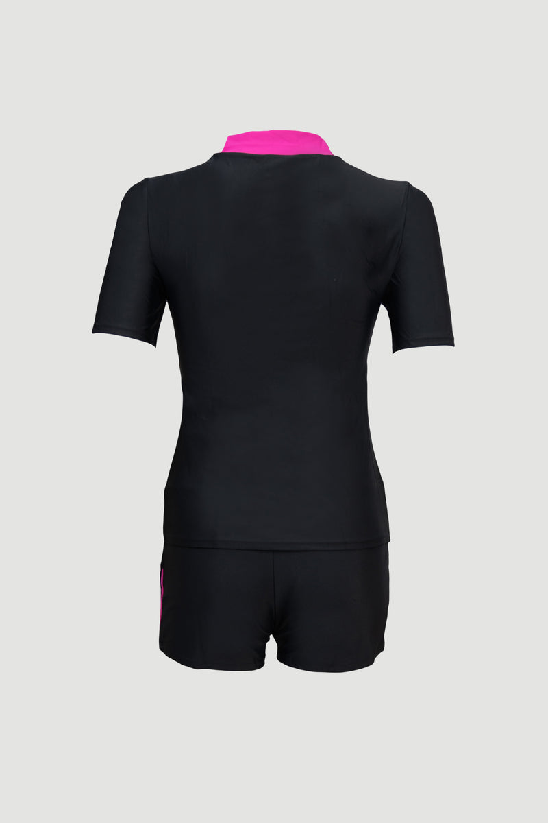 Ladies' 2pc Short Sleeved Tankini Set