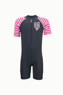 Arena Junior 1 PC Short Sleeve Half Swimming Suit