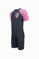 Arena Junior 1 PC Short Sleeve Half Swimming Suit