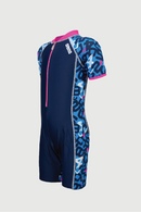 Arena Junior 1 PC Short Sleeve Half Swimming Suit