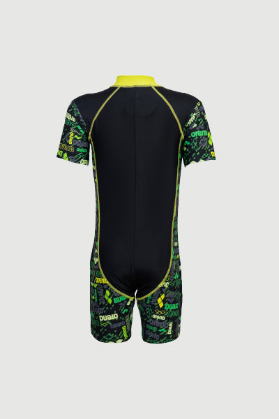 Arena Junior One Piece UV Short Sleeve Half Swimming Suit