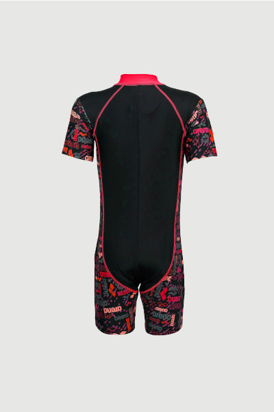 Arena Junior One Piece UV Short Sleeve Half Swimming Suit