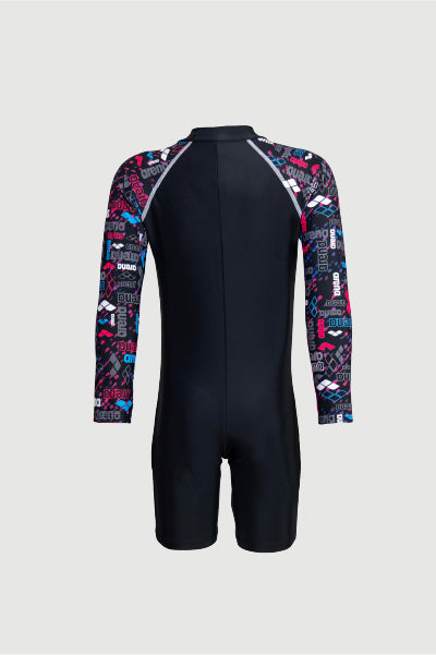 Arena Junior One Piece UV Long Sleeve Half Swimming Suit