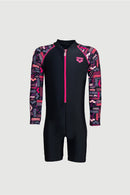 Arena Junior One Piece UV Long Sleeve Half Swimming Suit