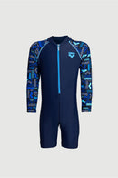 Arena Junior One Piece UV Long Sleeve Half Swimming Suit