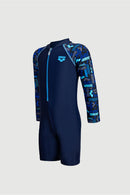 Arena Junior One Piece UV Long Sleeve Half Swimming Suit