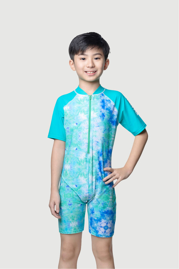 Arena Junior 1 PC Short Sleeve Half Swimming Suit