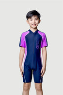 Arena Junior 1 PC Short Sleeve Half Swimming Suit