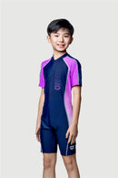Arena Junior 1 PC Short Sleeve Half Swimming Suit