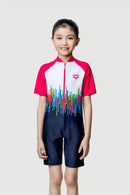 Arena Junior 1 PC Short Sleeve Half Swimming Suit
