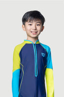 Arena Junior One Piece UV Long Sleeve Half Swimming Suit