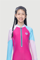 Arena Junior One Piece UV Long Sleeve Half Swimming Suit