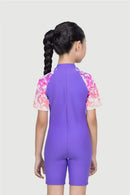 Arena Junior 1 PC Short Sleeve Half Swimming Suit