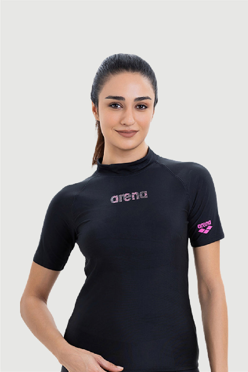Arena Ladies' UV Short Sleeve Swimming Plain Top