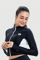 Arena Ladies' UV Long Sleeve Swimming Cropped Top