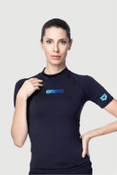 Arena Ladies' Short Sleeve UV Plain Swimming Top