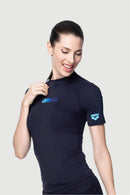 Arena Ladies' Short Sleeve UV Plain Swimming Top