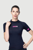 Arena Ladies' Short Sleeve UV Plain Swimming Top