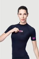 Arena Ladies' Short Sleeve UV Plain Swimming Top