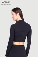 Sun Paradise ACTIVE Ladies Long Sleeved Workout Fit Cropped Top