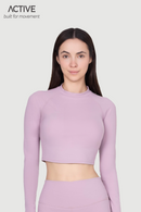 Sun Paradise ACTIVE Ladies Long Sleeved Workout Fit Cropped Top