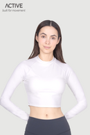 Sun Paradise ACTIVE Ladies Long Sleeved Workout Fit Cropped Top
