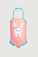 Sun Paradise Girls' One Piece UV Rabbit Swimsuit