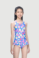Sun Paradise Girls' One Piece Fruits UV Swimsuit