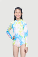Sun Paradise Girls' One Piece Long Sleeved UV Swimsuit