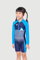Sun Paradise One Piece UV Long Sleeve Half Swimming Suit for Junior