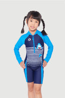 Sun Paradise One Piece UV Long Sleeve Half Swimming Suit for Junior