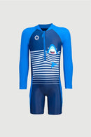 Sun Paradise One Piece UV Long Sleeve Half Swimming Suit for Junior