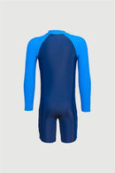 Sun Paradise One Piece UV Long Sleeve Half Swimming Suit for Junior